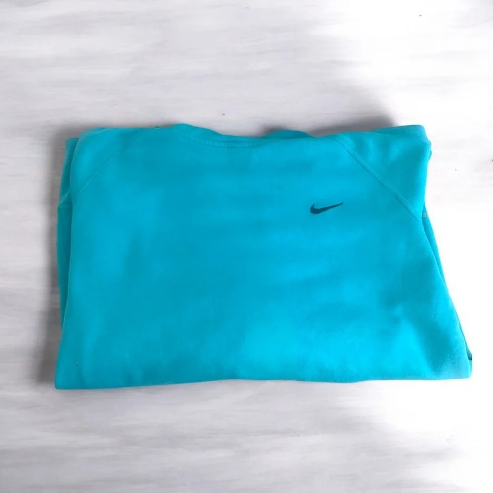 Nike Light Blue Therma- Fit Cowl Neck Hoodie Sweatshirt